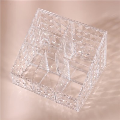 Органайзер для хранения, 7 секций, 14.7×10×12.3 см, прозрачный