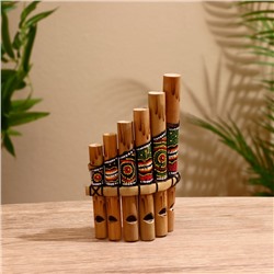 Сувенирный музыкальный инструмент «Флейта Пана», 2×15×9 см, МИКС