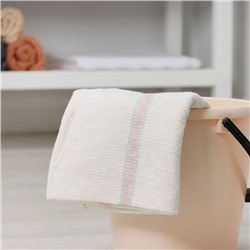 Тряпка для мытья пола Доляна, вискоза-ХПП, с оверлоком, 75×100 см, плотность 220 г/м², белая