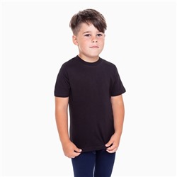 Футболка детская, чёрная, рост 140 см