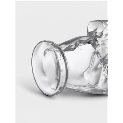 Мини-Бар «Средний палец», 1 л, 2 бокала, на подставке, стекло, дерево