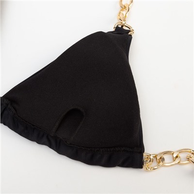 Купальник раздельный с цепями женский MINAKU, чёрный, размер 48