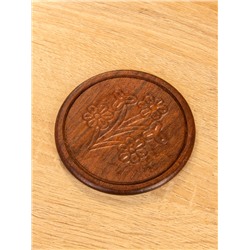 Подставка под горячее «Кресло», набор 6 шт., 14×10×6.5 см, дерево шишам