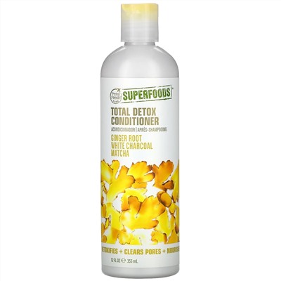 Petal Fresh, Total Detox Conditioner, Ginger Root, White Charcoal, Matcha, 12 fl oz (355 ml)