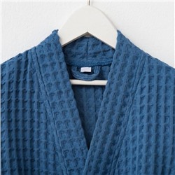 Халат вафельный детский «Крошка Я» Boho, размер 30 (98-104 см), синий