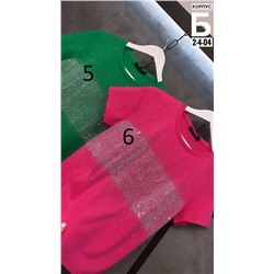 футболка со стразами