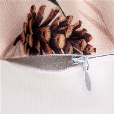 Подушка декоративная «Этель» Natural time, 40×40 см, велюр