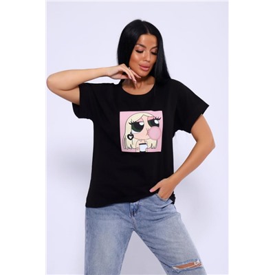 Футболка женская 82059 (Черный)