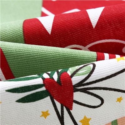 Набор кухонный полотенец «Доляна» Время теплых объятий 35×60 см-4 штуки, 100% хлопок, 160 г/м²