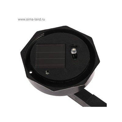 Садовый светильник «Шар», уличный, на солнечной батарее, 14×15×10 см, 1 LED, свечение белое