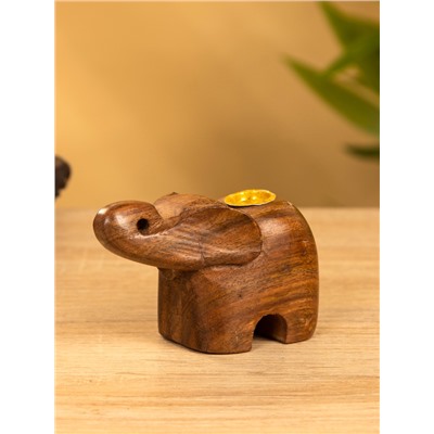 Подставка под благовония «Слоник», 6.5×10×4.5 см, дерево шишам