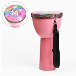 Барабан Джембе «Пони», 21.5×40 см, розовый