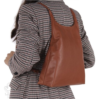 Рюкзак женский кожаный 9021VG brown Vitelli Grassi