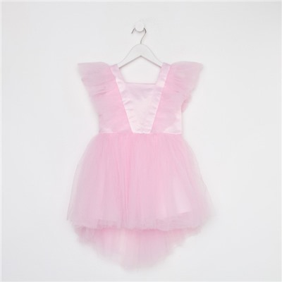 Платье нарядное для девочки KAFTAN, размер 134-140 см, розовое