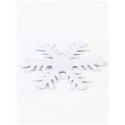 Новогодний набор для декора «Снежинки» цвет серебро, 6.5 см, набор 6 шт.