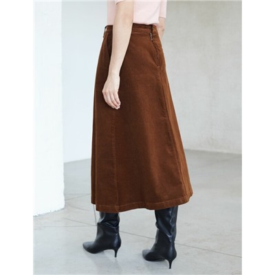 Юбка  из эластичного микро-вельвета