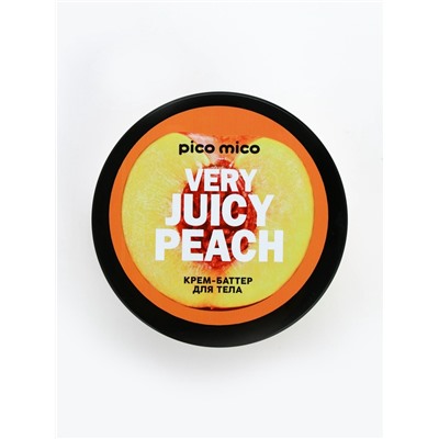 Крем-баттер для тела Very juicy peach, питание и увлажнение, с ароматом персика, 250 г, PICO MICO
