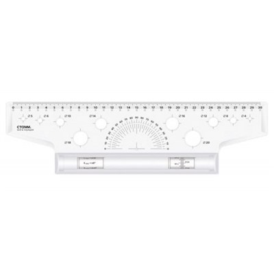 Рейсшина 30 см металлический ролик ЛР-30478 (351485) Стамм