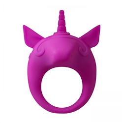 Фиолетовое эрекционное кольцо Unicorn Alfie