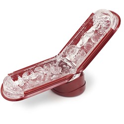 Красный мастурбатор Flip Zero Red   Warmer с подогревом
