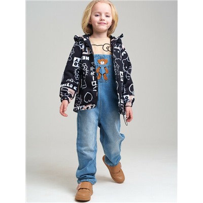 Куртка текстильная с полиуретановым покрытием для девочек (ветровка)