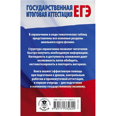 АСТ Н. С. Пурышева, Е. Э. Ратбиль "ЕГЭ. Физика в таблицах и схемах для подготовки к ЕГЭ"