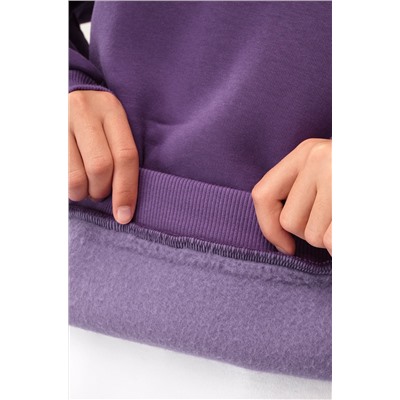 Теплый костюм для девочки из футера с начесом Happyfox