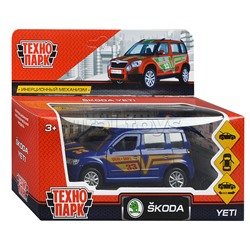 Машина металл Skoda Yeti Спорт, длина 12 см, откр двери, багажник, инерционная
