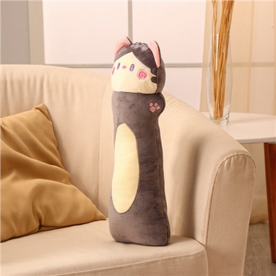 Мягкая игрушка «Кот-батон», 50 см, цвет серый