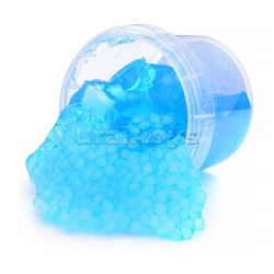 Слайм "Стекло" Smaсk 90 гр, голубой с шариками