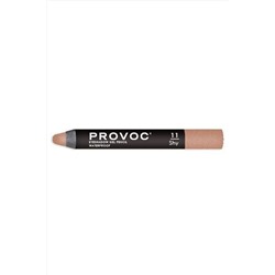 Provoc Тени-карандаш водостойкие, №11 / Eyeshadow Gel Pencil, персиковый шиммер KRISTALLER, 1106865