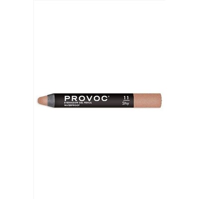 Provoc Тени-карандаш водостойкие, №11 / Eyeshadow Gel Pencil, персиковый шиммер KRISTALLER, 1106865