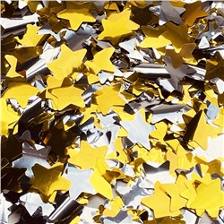 Пневмохлопушка CM011 "Звезды вечеринки" / Party stars (золотые и серебряные звездочки, фольга) 30см