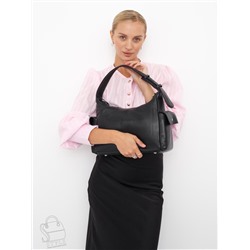 Сумка женская кожаная 1014C black Polina&Eiterou