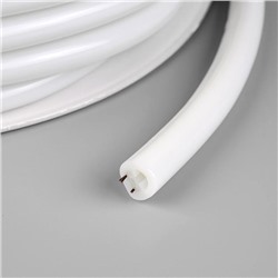 Гибкий неон Luazon Lighting 16 мм круглый, IP65, 50 м, SMD2835, 120 LED/м, 220 В, свечение белое