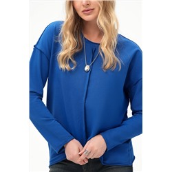 Женский лонгслив оверсайз из футера двухнитки Happyfox