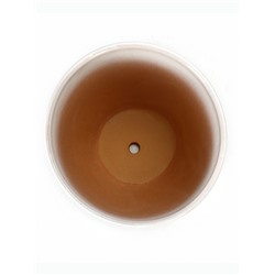 Горшок для цветов «Кот», 5 л, d=23 см, h=21 см, керамика, с поддоном, белый