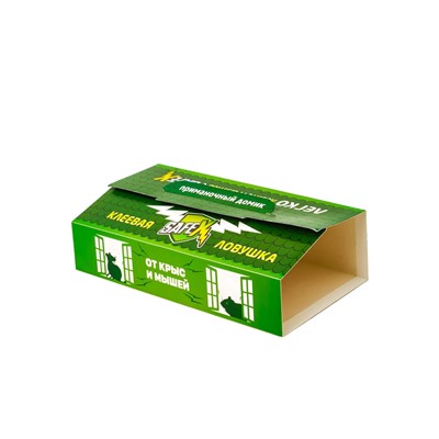 Клеевая ловушка SAFEX ДОМИК от КРЫС и МЫШЕЙ 1 шт. ЧЕРНЫЙ ЦВЕТ