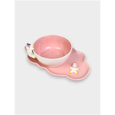 УЦЕНКА Набор детской посуды «Радужный единорог»