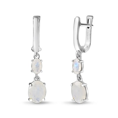 Серьги, лунный камень, Вивьен