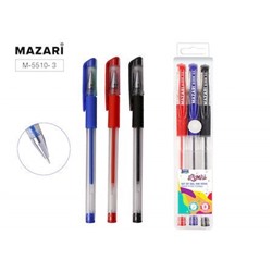 Набор гелевых ручек  3цв "LIPARI" 0.5мм M-5510-3 Mazari