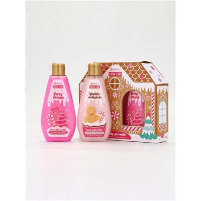 Гель для душа «С Новым годом», vanilla milkshake, набор 2 шт. × 200 мл, URAL LAB