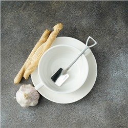 Ложка десертная Magistro «Лопата», длина 15.5 см, прямоугольная, нержавеющая сталь, серебристая