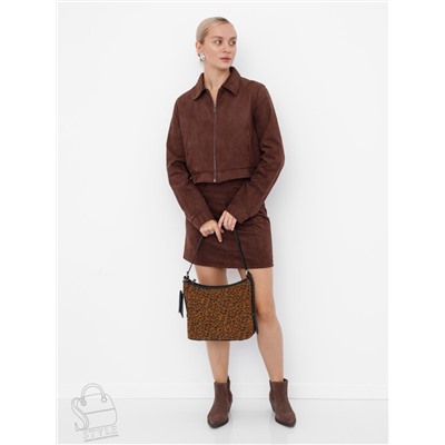 Сумка женская кожаная 8551VGF leopard Viteli Grassi в Новосибирске