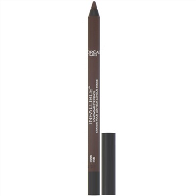 L'Oreal, Водостойкий карандаш для глаз Infallible Pro-Last, оттенок 940 «Коричневый», 1,2 г