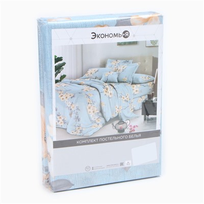 Постельное бельё 2 сп Экономь и Я Blossom 173х215см, 175х214см, 50х70см-2шт, 60г/м2, микрофибра