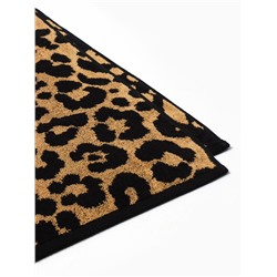 Полотенце махровое Этель «Леопард», 70×130 см, 100% хлопок, 420 г/м², чёрно-золотое