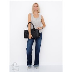 Сумка женская кожаная 9678SP black Velina Fabbaino-Safenta