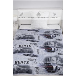 Покрывало детское стеганое бязь 1,5 сп хлопок 100% Адреналин