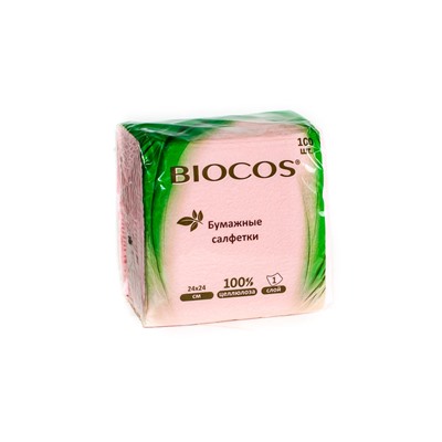 Biocos Бумажные салфетки 100шт цветные
